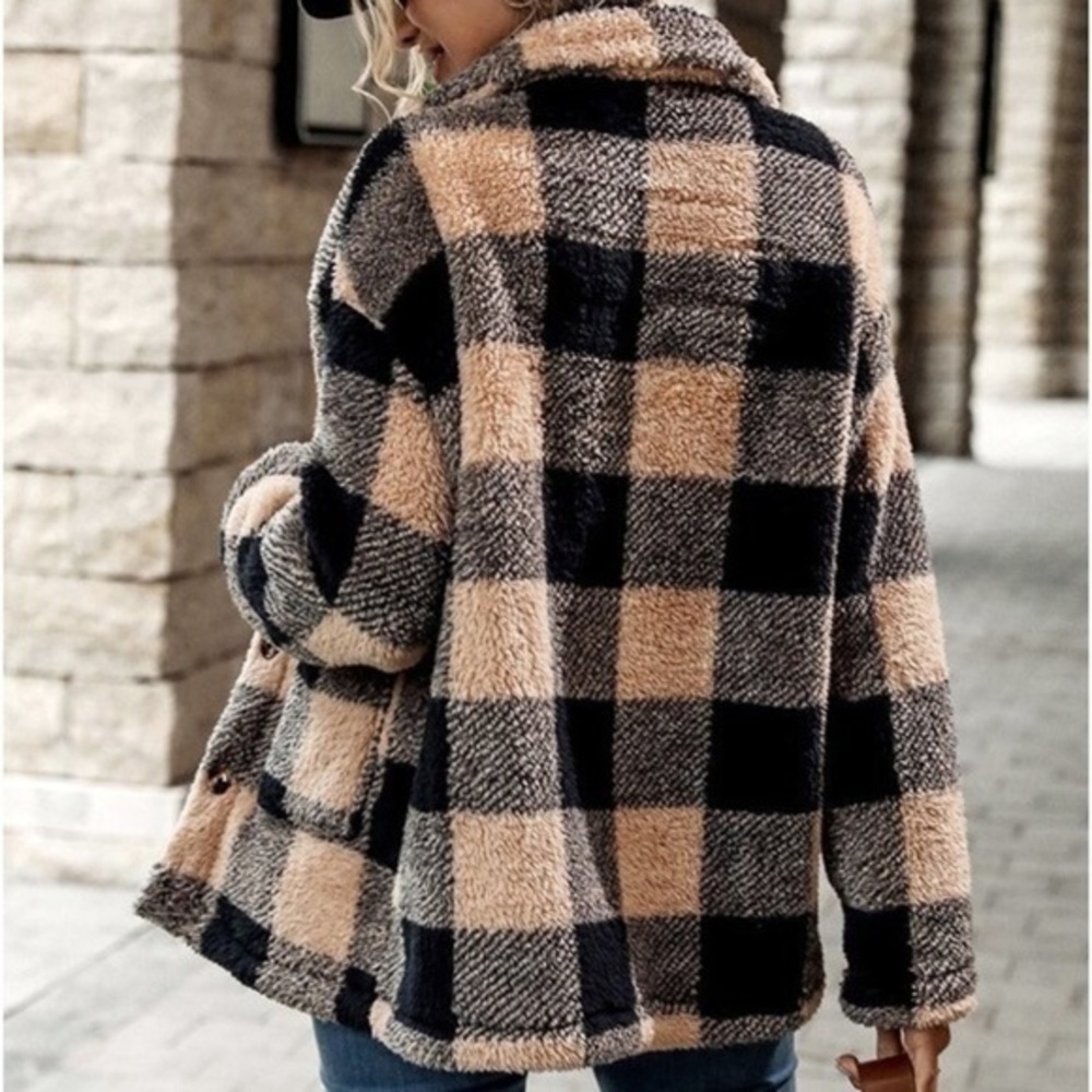 Flannel plaid coat  different sizes NEW